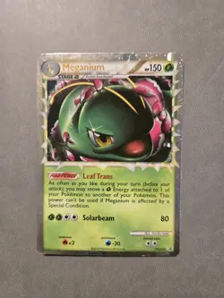 Pokemon Meganium Prime HGSS08 Black Star Promo Holo - Image 2