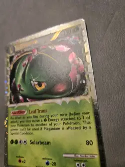 Pokemon Meganium Prime HGSS08 Black Star Promo Holo - Image 4