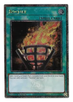 Bonfire - (RA03-EN073 - 1st Ed - Quarter Century Secret Rare) - NM - Yugioh - Image 1