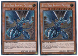 2x Blue-Eyes Shining Dragon - (LCKC-EN008 - 1st Ed - Secret Rare) - NM - Yugioh - Image 1