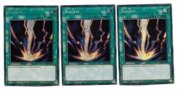 3x Raigeki - (TN19-EN010 - Ltd Ed - Prismatic Secret Rare) - NM - Yugioh - Image 1