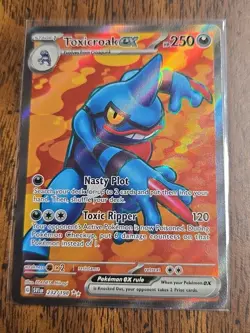 POKEMON ~ TOXICROAK EX ~ 232/198 ~ SCARLET & VIOLET BASE SET ~ ULTRA RARE - Image 1