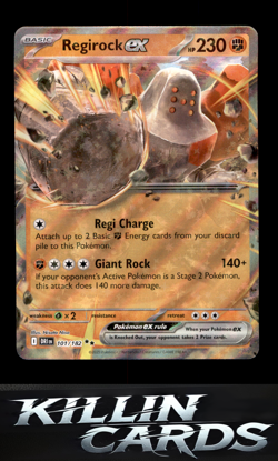 Regirock ex - 101/182 101/182 Pokemon Double Rare SV10: Destined Rivals Card NM - Image 1