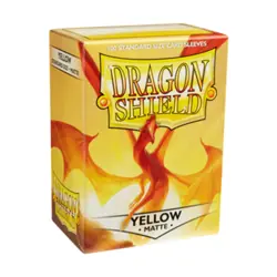 Arcane Tinmen Card Protection Standard Sleeves - Matte Yellow (100) SW (New) - Image 1