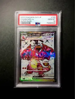 Pokemon Card Charizard ex SR 125/108 PSA10 GEM MINT Japanese SV3 Super Rare NM - Image 2