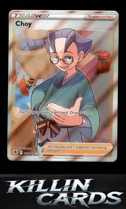 Choy (Full Art) 182/189 Pokemon Ultra Rare SWSH10: Astral Radiance Card NM - Image 1