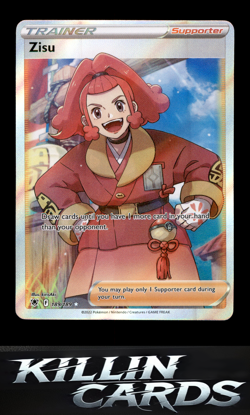 Zisu (Full Art) 189/189 Pokemon Ultra Rare SWSH10: Astral Radiance Card NM - Image 1