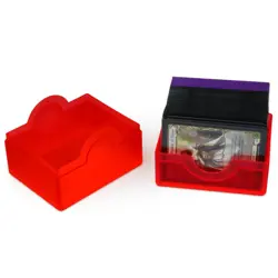 2 BCW Plastic Card Deck Boxes Spectrum Prism Case Pokemon Storage Infra Red DEAL - Image 2