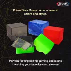 2 BCW Plastic Card Deck Boxes Spectrum Prism Case Pokemon Storage Infra Red DEAL - Image 4