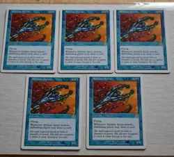 MTG Lot 5x Sibilant Spirit Blue Rare Spirit Creature - Image 1