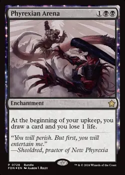 Phyrexian Arena, Foundations, MTG, Promo Card, 0728 - Image 1