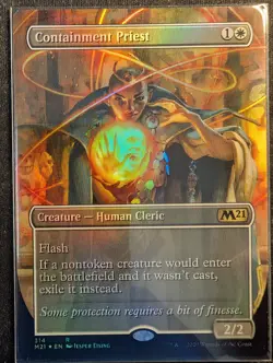 Containment Priest - Foil Borderless - Core Set 2021 / M21 (MTG) - Image 1