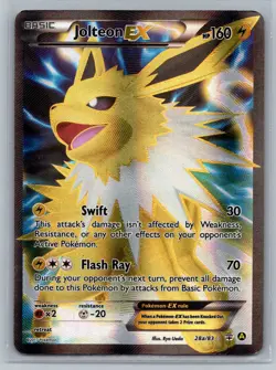 Pokemon TCG Jolteon EX #028a/083 Alternate Art Promos - Image 1
