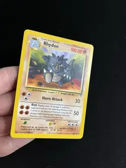 Rhydon 35/110 MINT/NM Non Holo Rare Legendary Collection Pokemon Vintage WOTC - Image 2