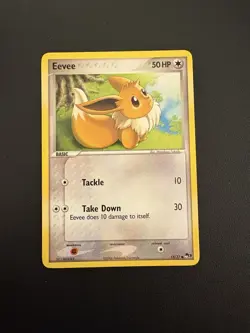 Eevee Pokemon TCG Pop Series 3 13/17 Moderately Played Nonholo LP/MP - Image 1
