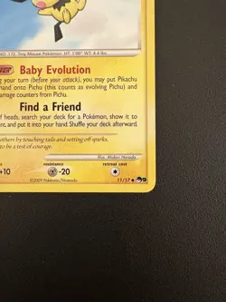 Pichu 011/017 Pop Series 9 Regular Lightly Played Pokemon TCG - Image 3