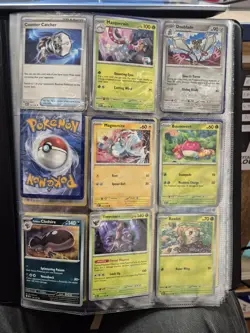 Pokemon Binder Containing 90-100 Cards. All Genuine See Photos - Image 1
