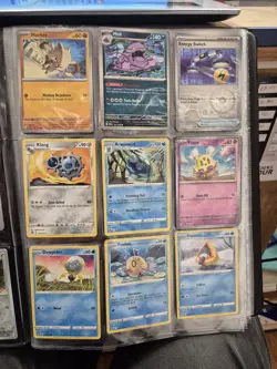 Pokemon Binder Containing 90-100 Cards. All Genuine See Photos - Image 3