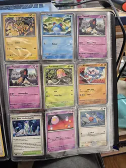 Pokemon Binder Containing 90-100 Cards. All Genuine See Photos - Image 5