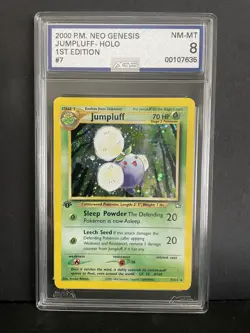 Jumpluff Holo 1st Edition - Neo Genesis - AGS 8 NM-MT Graded - Pokemon 7/111 - Image 1