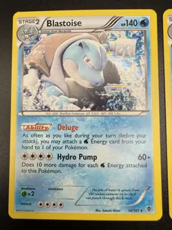 Pokemon TCG Blastoise 16/101 Plasma Blast Holo Rare, NM - Image 4
