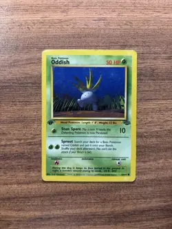 💎Pokemon TCG Oddish Jungle 58/64 Regular 1st Edition Common Card HP - Image 1