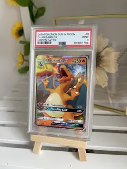 Charizard GX Hidden Fates 9/68 Holo Rare Pokemon Card PSA 9 MINT - Image 1