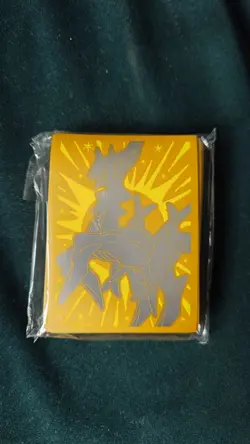 Pokemon TCG Brilliant Stars Arceus Gold Card Sleeves - Sealed - Image 1