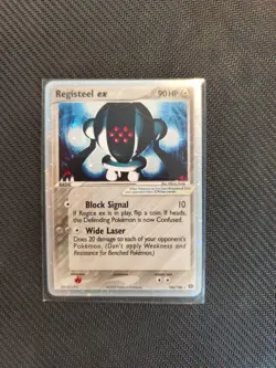 Registeel EX 100/106 Ex Hidden Legends 2005 Ultra Rare Holo Pokemon card TCG nm - Image 1