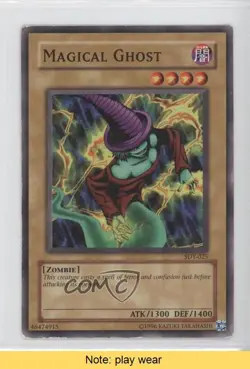 Magical Ghost Unlimited YuGiOh Starter Deck Yugi #SDY-025 2002 READ 0u3 - Image 1