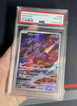 PSA 10 Pokemon Card - Groudon AR 069/062 - sv3a Raging Surf - Image 3