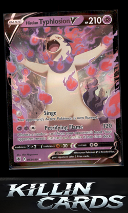 Hisuian Typhlosion V 053/189 Pokemon Ultra Rare SWSH10: Astral Radiance Card NM - Image 1