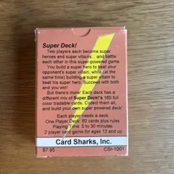 Super Hero Trading Card Game Deck Vintage 1994 Card Sharks Inc - Image 2
