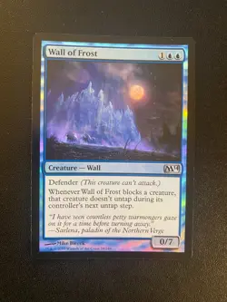 Magic The Gathering M14 - MTG Wall of Frost Foil - LP - Image 1