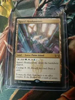 Spara's Headquarters Streets of New Capenna NM Rare Land MTG 2022 - Image 1