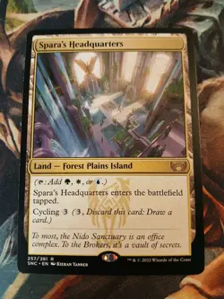Spara's Headquarters Streets of New Capenna NM Rare Land MTG 2022 - Image 2