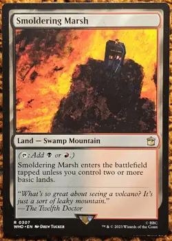 ✨Smoldering Marsh✨ MTG | Universes Beyond: Doctor Who | NM/M | R 0307 - Image 1