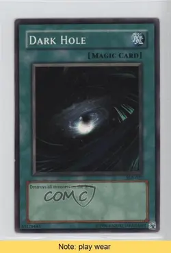 Dark Hole Unlimited YuGiOh Starter Deck Yugi #SDY-022 2002 READ 2u3 - Image 1