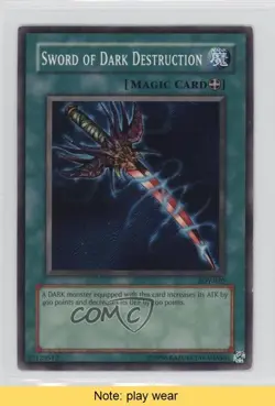 Sword of Dark Destruction Unlimited YuGiOh Starter Deck Yugi #SDY-020 READ 2u3 - Image 1