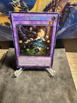 Yugioh Hugin the Runick Wings Prismatic Secret MP23-EN249 1st Near Mint - Image 1