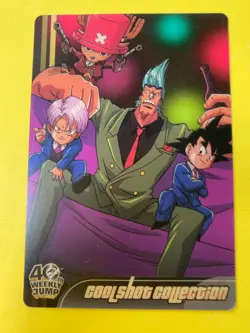 Trunks Franky DRAGON BALL ONE PIECE 40th weekly JUMP Card MORINAGA #016 Japanese - Image 3
