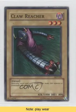 Claw Reacher Unlimited YuGiOh Starter Deck Yugi #SDY-018 2002 READ 1a1 - Image 1