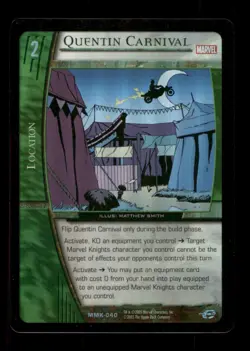 Quentin Carnival MMK-040 Holo VS System Marvel Knights Trading Card TCG CCG - Image 1