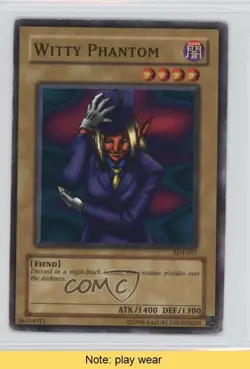 Witty Phantom Unlimited YuGiOh Starter Deck Yugi #SDY-017 2002 READ 2u3 - Image 1