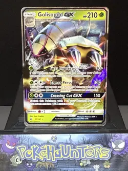 Pokemon Card Golisopod GX 17/147 Burning Shadows Half Art Near Mint - Image 1