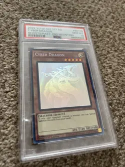 Yu-Gi-Oh Cyber Dragon 1st Edition Ghost Rare Card GFP2-EN178 PSA 10 - Image 2
