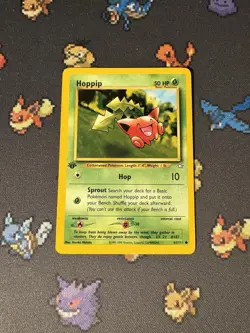 Pokemon Card Hoppip 61/111 Neo Genesis FIRST EDITION - (HP) - Image 1