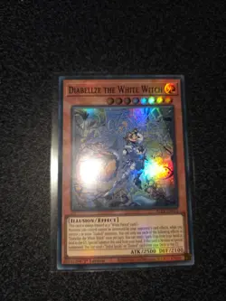 Yugioh ALIN-EN012 Diabellze the White Witch Super Rare Card 1st Edition - Image 1