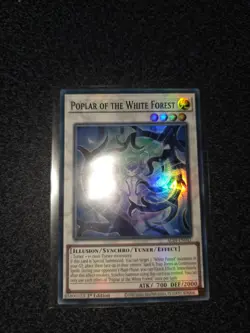 Yugioh ALIN-EN041 Poplar of the White Forest Super Rare Card 1st Edition - Image 1