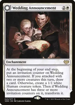 MTG Wedding Announcement - [VOW] Innistrad: Crimson Vow #45 RARE - Near Mint Reg - Image 1